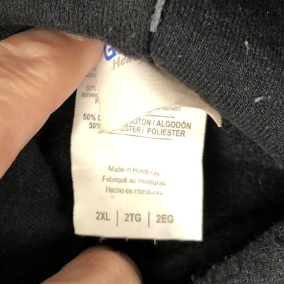 Gildan Men Hoodie Sweatshirt Size 2XL Black Ontario County PBA New York Pullover - Picture 3 of 7